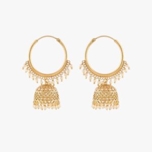 Riya Hoop Jhumka Earrings