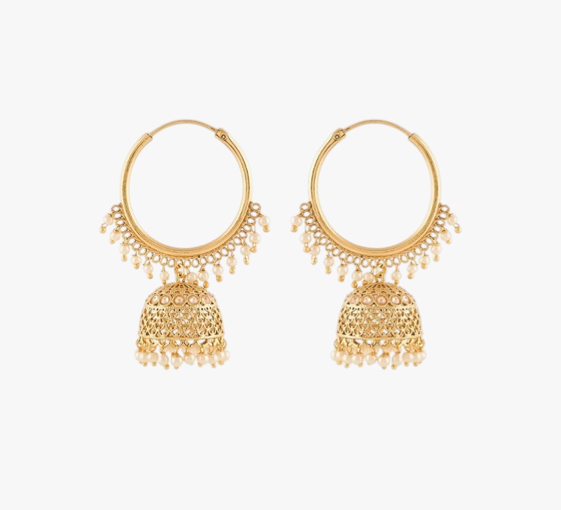Riya Hoop Jhumka Earrings
