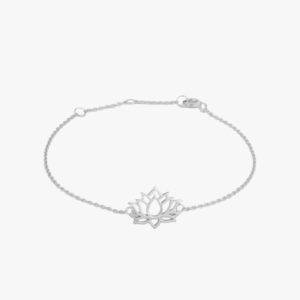 Lotus Bracelet in 925 Silver